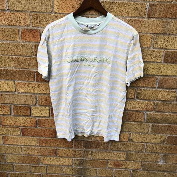 Vintage Guess X ASAP ROCKY Striped T Shirt Small - Picture 3 of 3